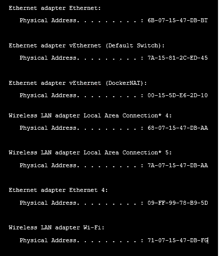 How to get all MAC addresses of a system from java program
