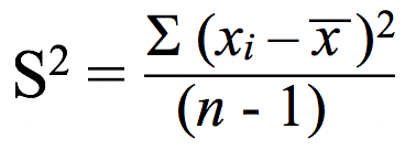 Python - calculate standard deviation of list in 4 ways